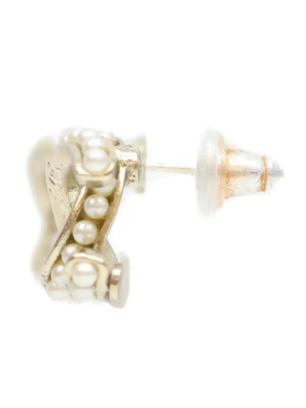 Chanel Cc Logo Earrings Metal Gold-Tone #299615C11B